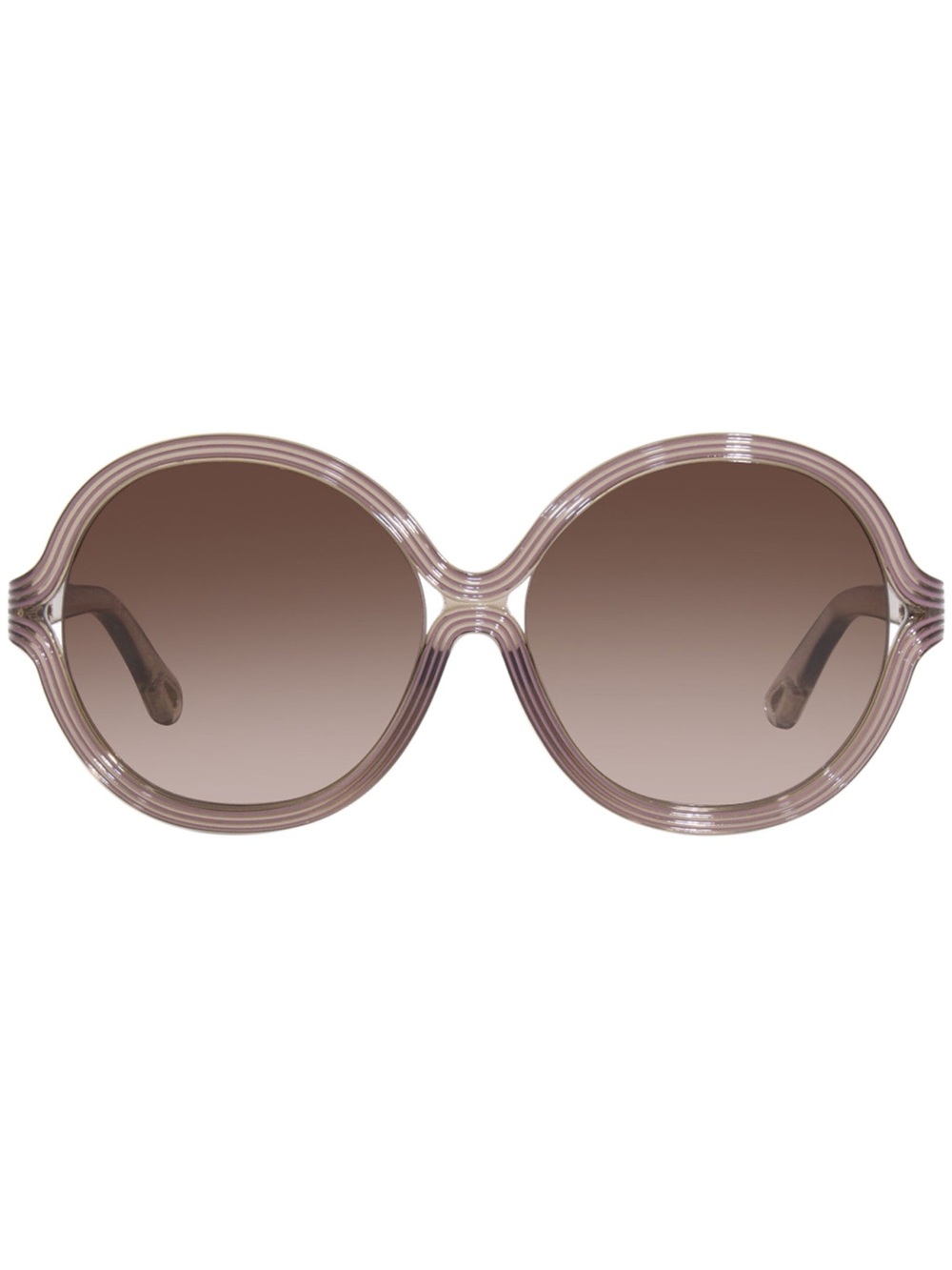 CHLOÉ Grey Antique Rose Gradient Sunglasses CE742SA